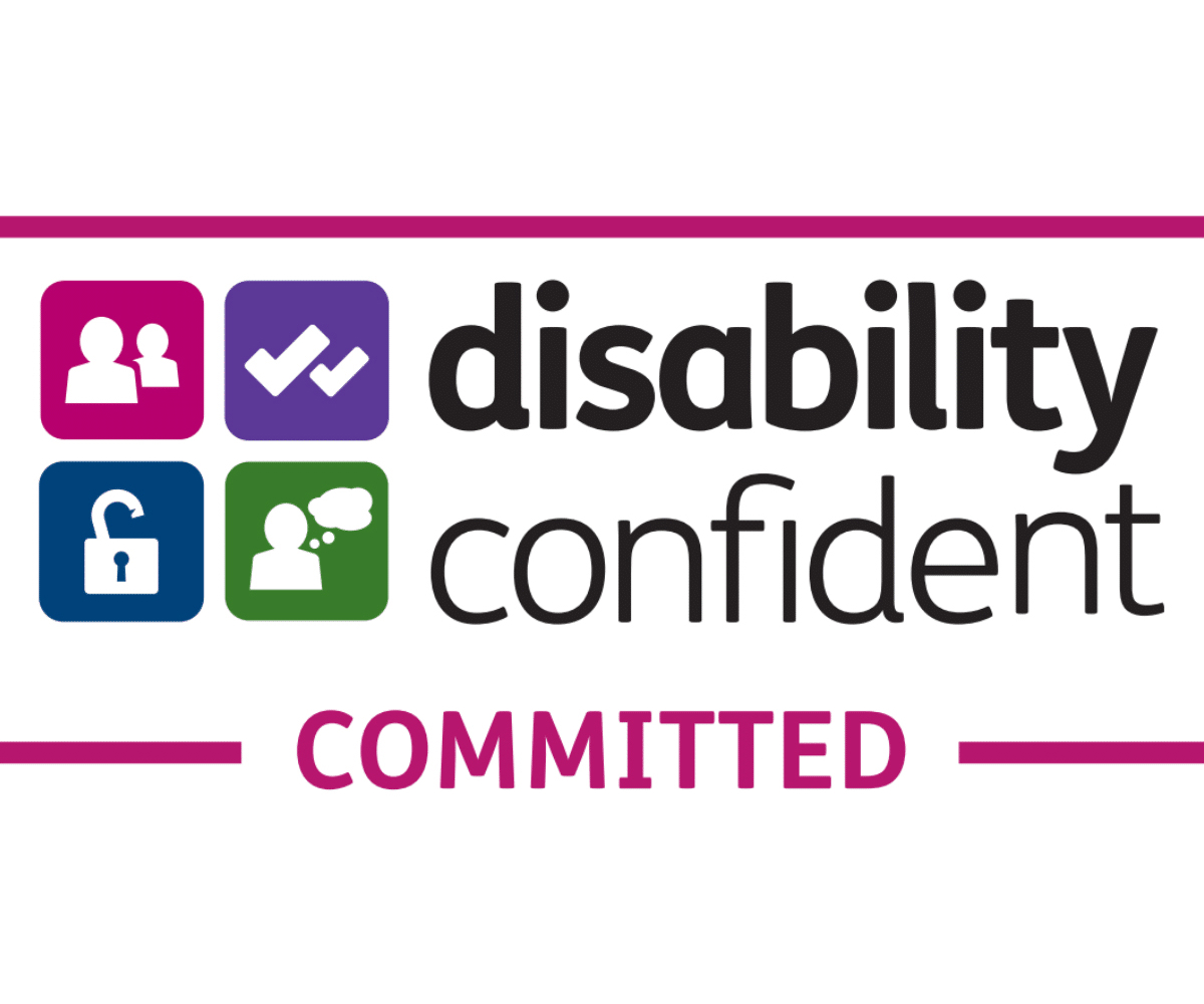 Disability confident committed logo